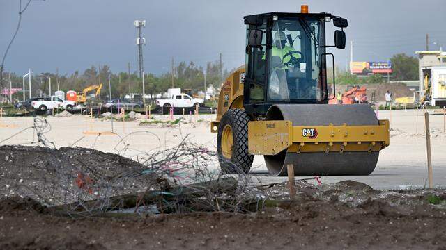 A controversial Florida law that gives developers broad veto power over local officials and residents remains in effect after state lawmakers failed to amend it in the 2026 legislative session. Critics of the law say legislators could still revise it this year during special session. Pictured, a Publix parking lot is under construction as part of a new development in Manatee County on March 16, 2026.